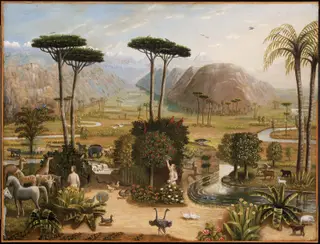 The Garden of Eden, by Erastus Salisbury Field, oil, 1860