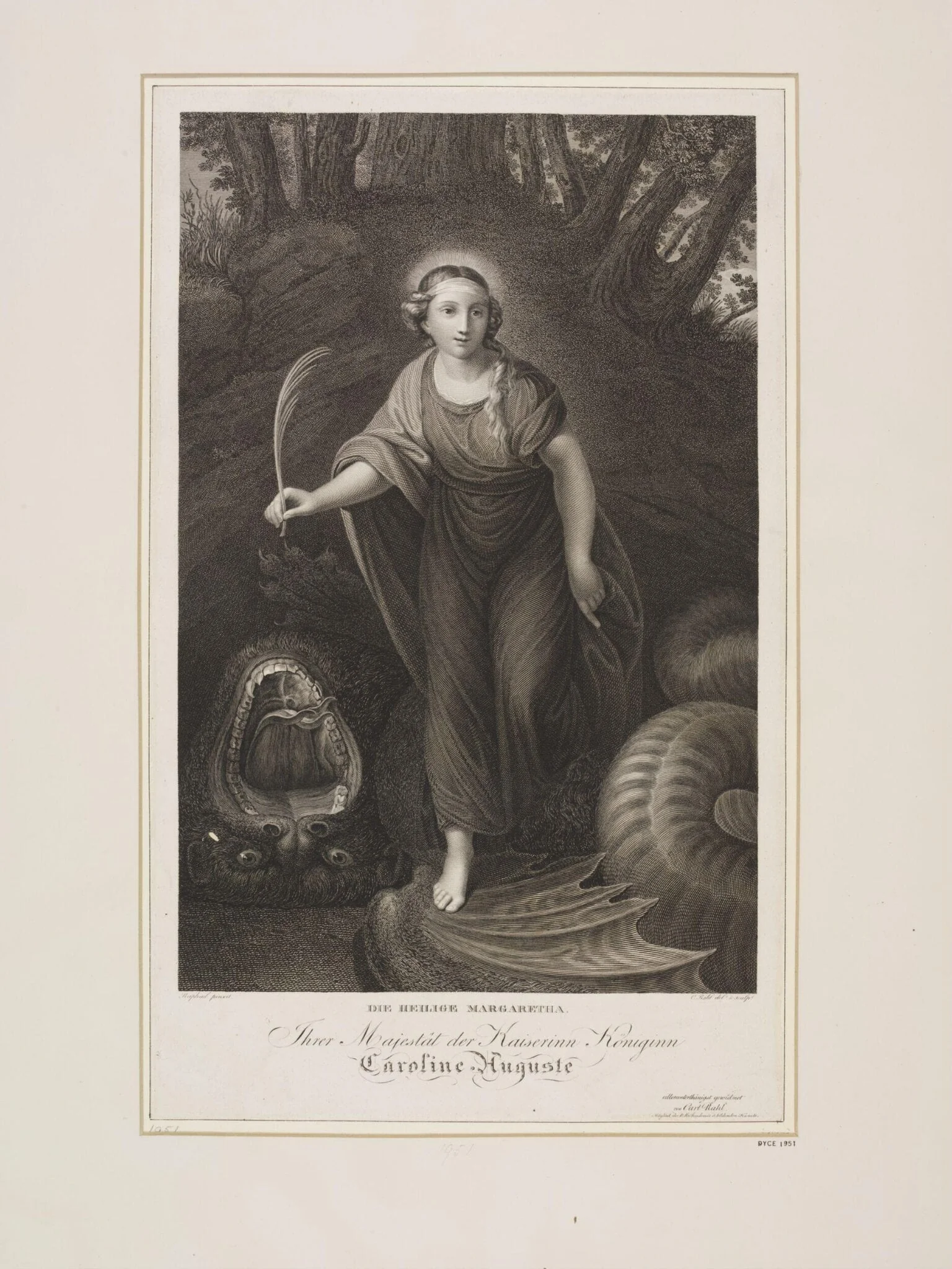 St. Margaret victorious over the Dragon, detail