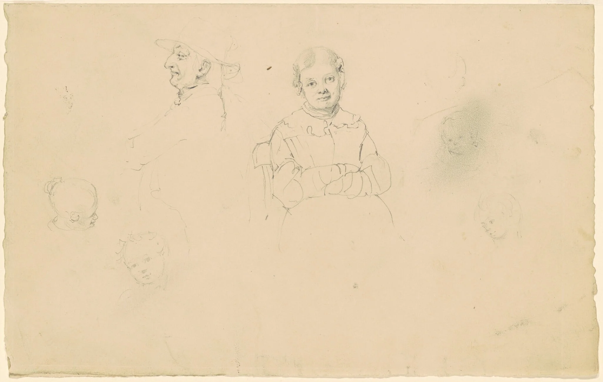 Studies of Figures, detail