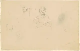 Studies of Figures, by James Goodwyn Clonney, graphite, 1840