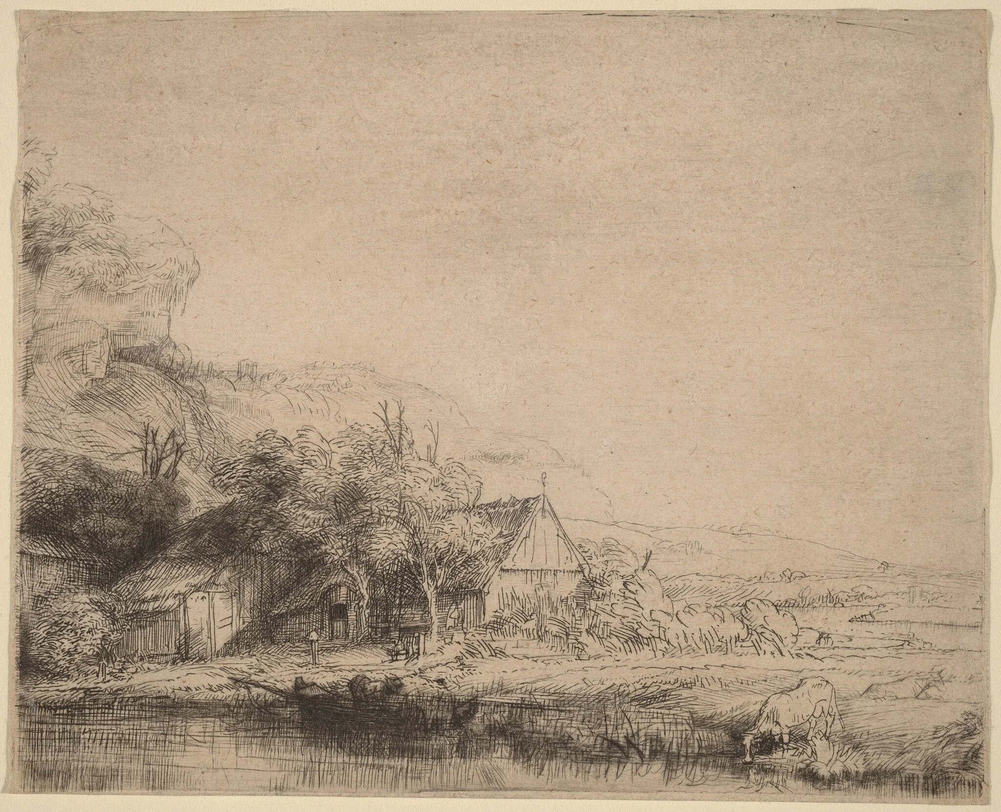Landscape with a Cow, detail