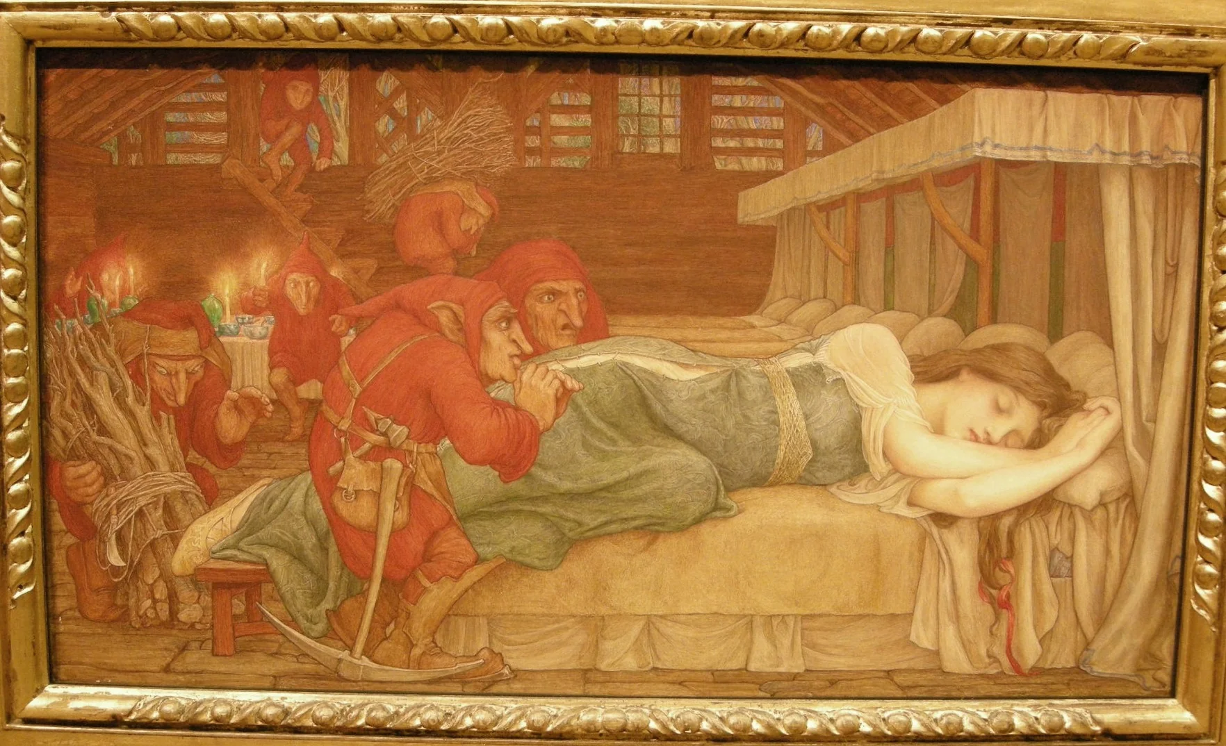 Snowdrop and the seven little men, detail
