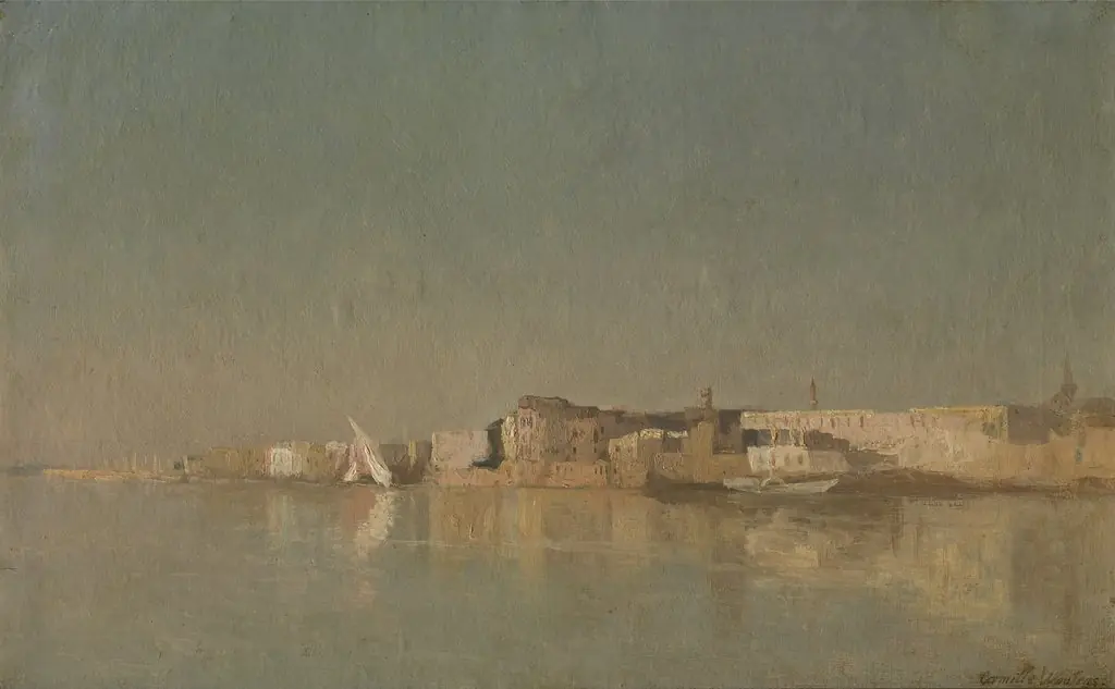 A View of Cairo, by Camiel Wauters, oil, 1890
