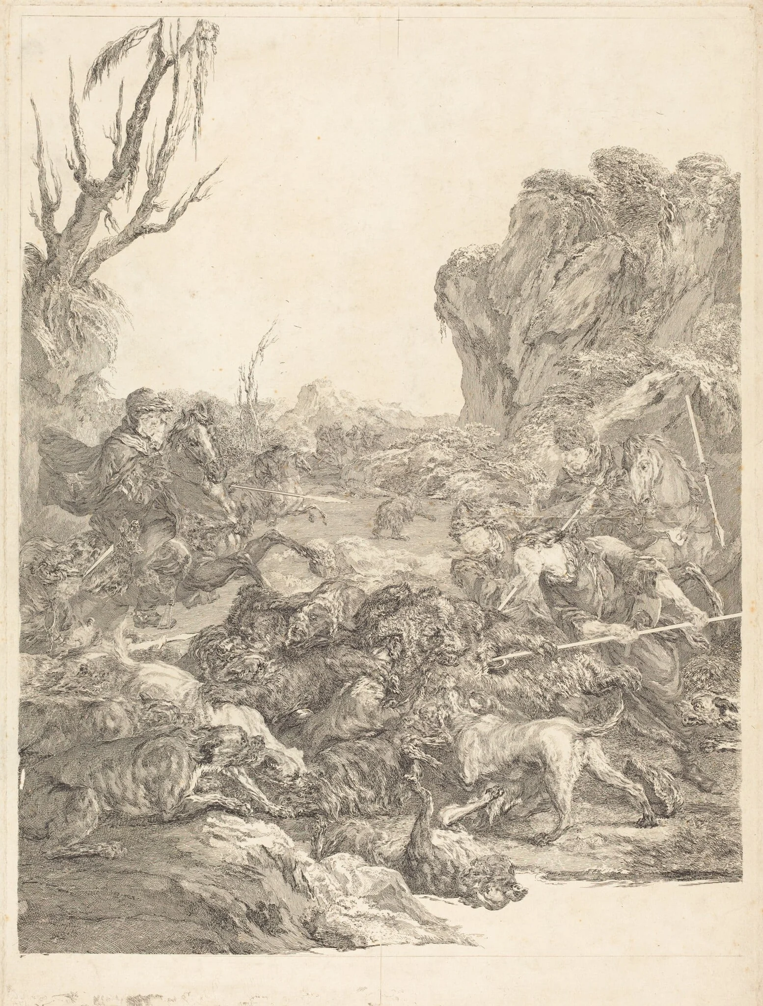 A Bear Hunt, detail