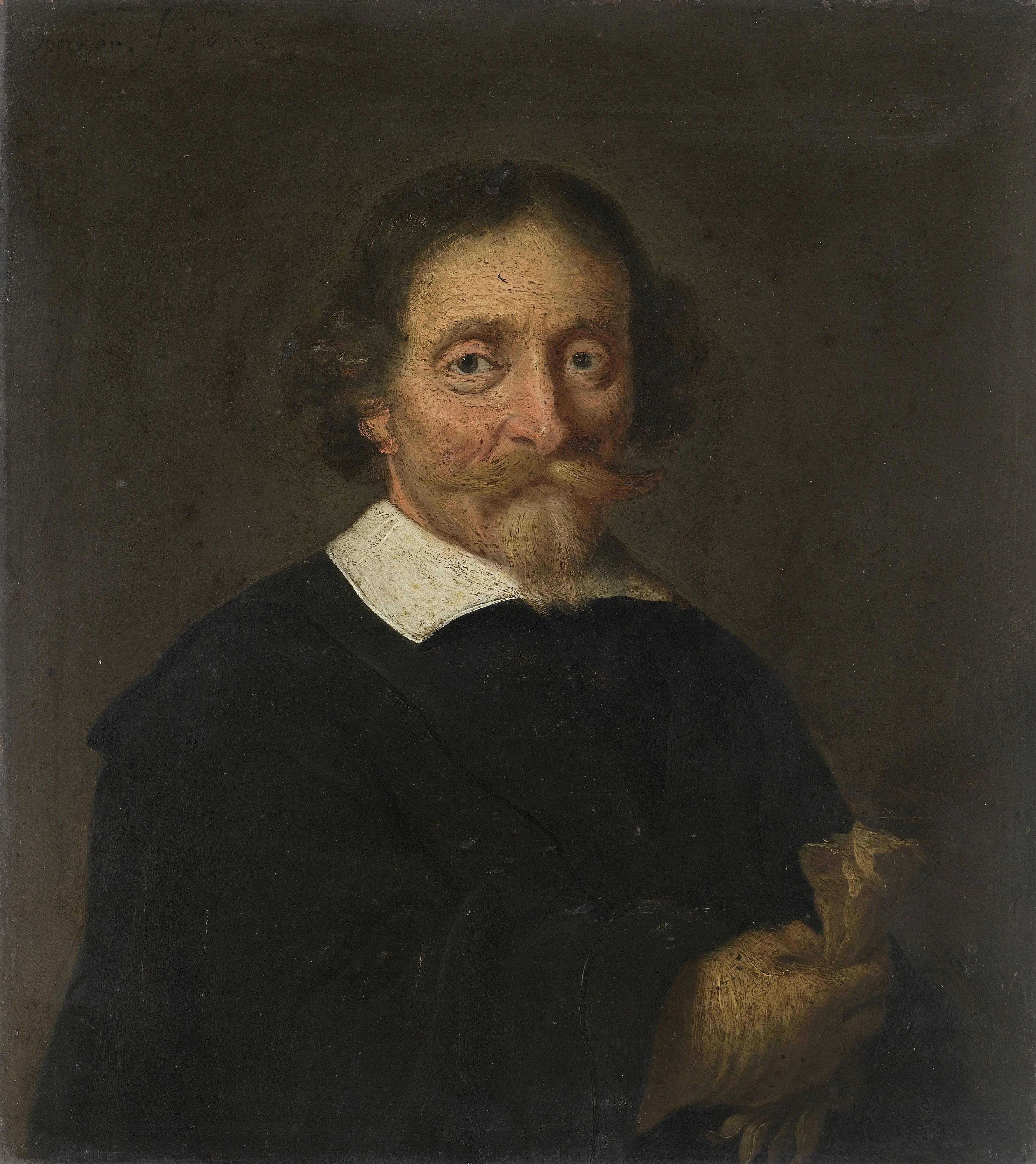 Portrait of a man, detail
