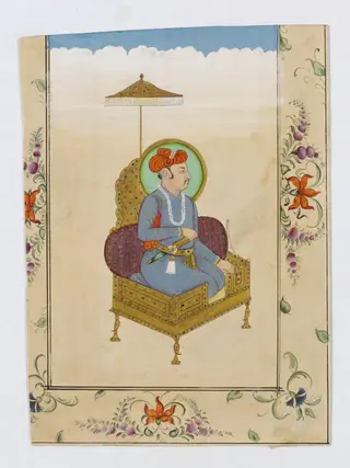 Emperor Jahangir, by Chhajju Lal, paint, 1850