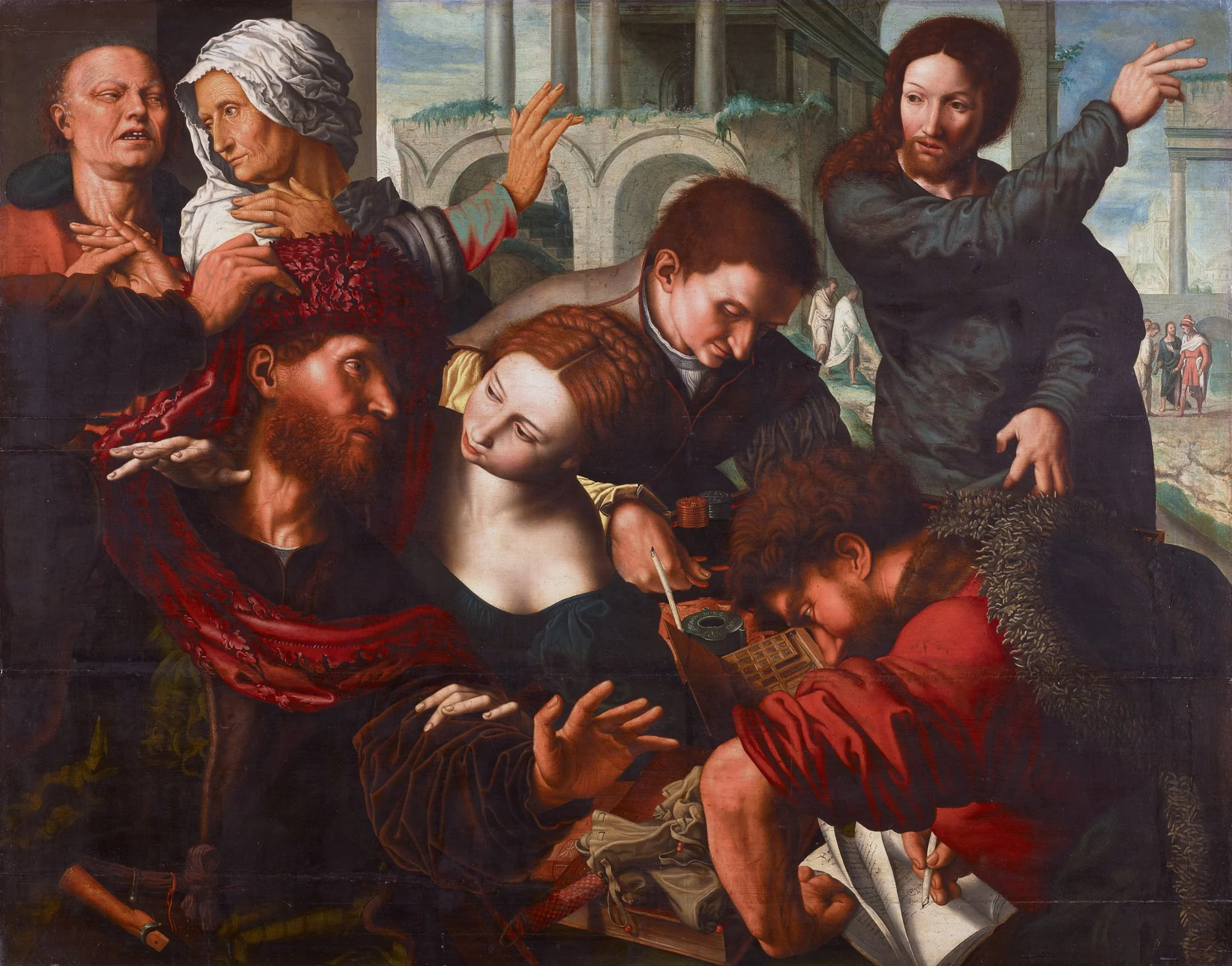 The Calling of Saint Matthew, detail