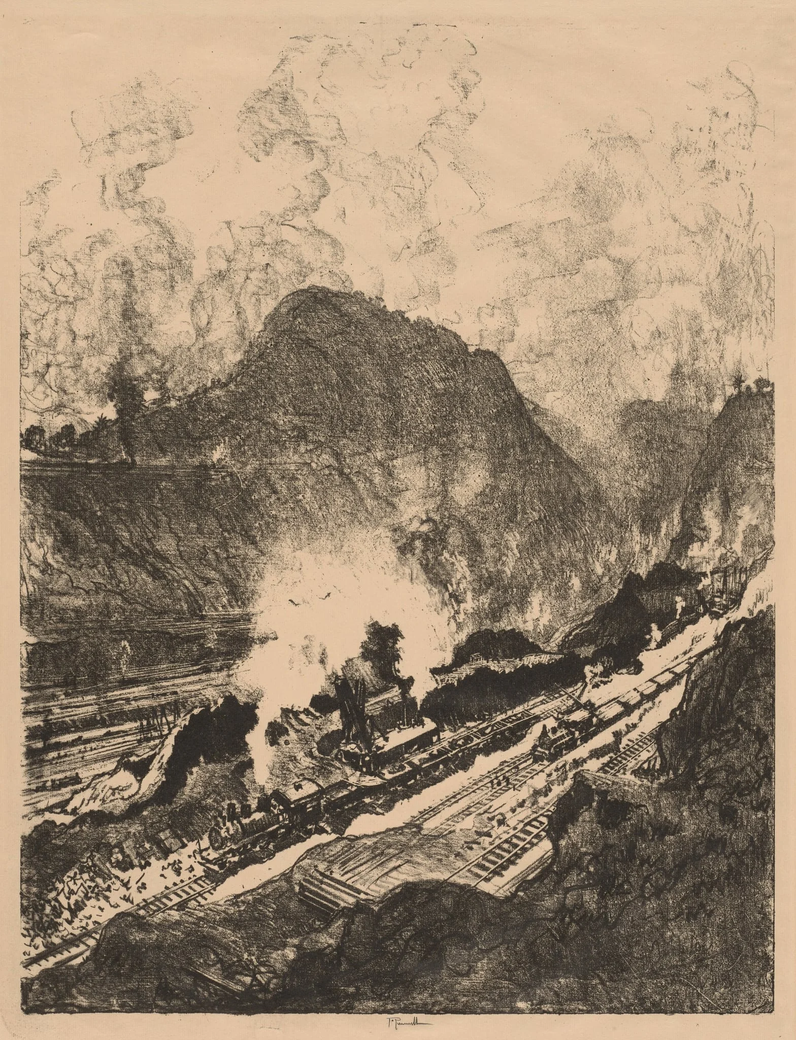 The Cut from Culebra, Panama, detail
