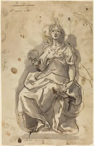 Justice, by Cherubino Alberti, chalk, 1584