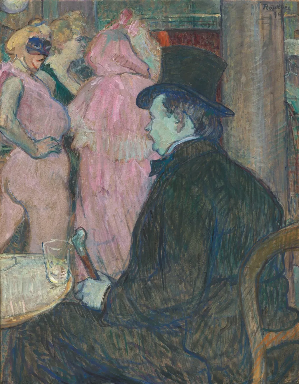 Maxime Dethomas, by Henri de Toulouse-Lautrec, oil, 1896