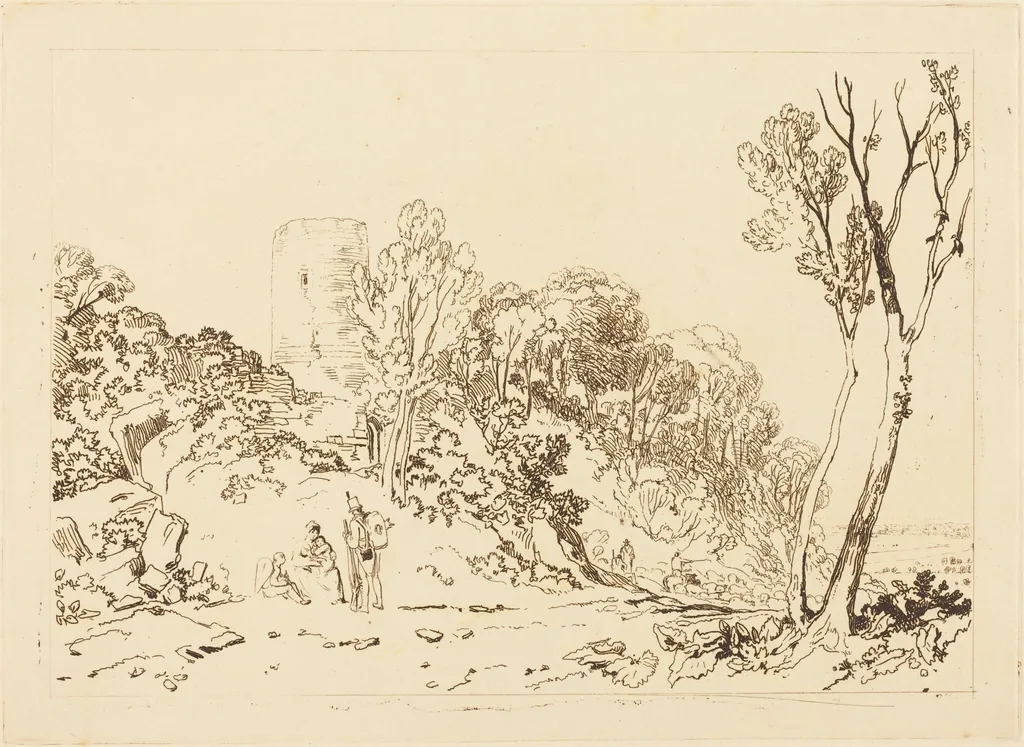 Winchelsea, Sussex, by Joseph Mallord William Turner, ink, 1812