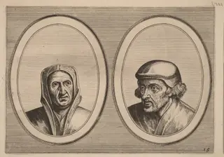 "Beveynsde Hil" and "Listighe Jorden", by Lucas van Doetechum, ink, 1564