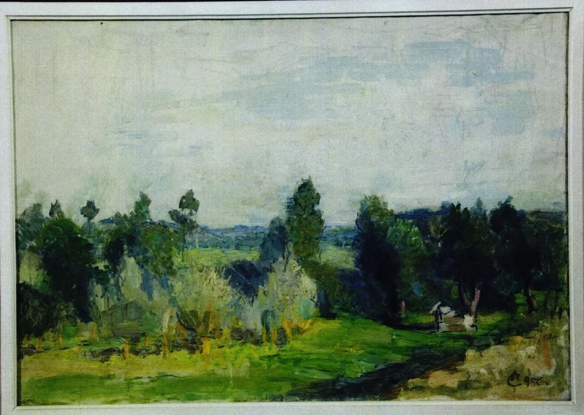 Peisaj cu copaci, detail