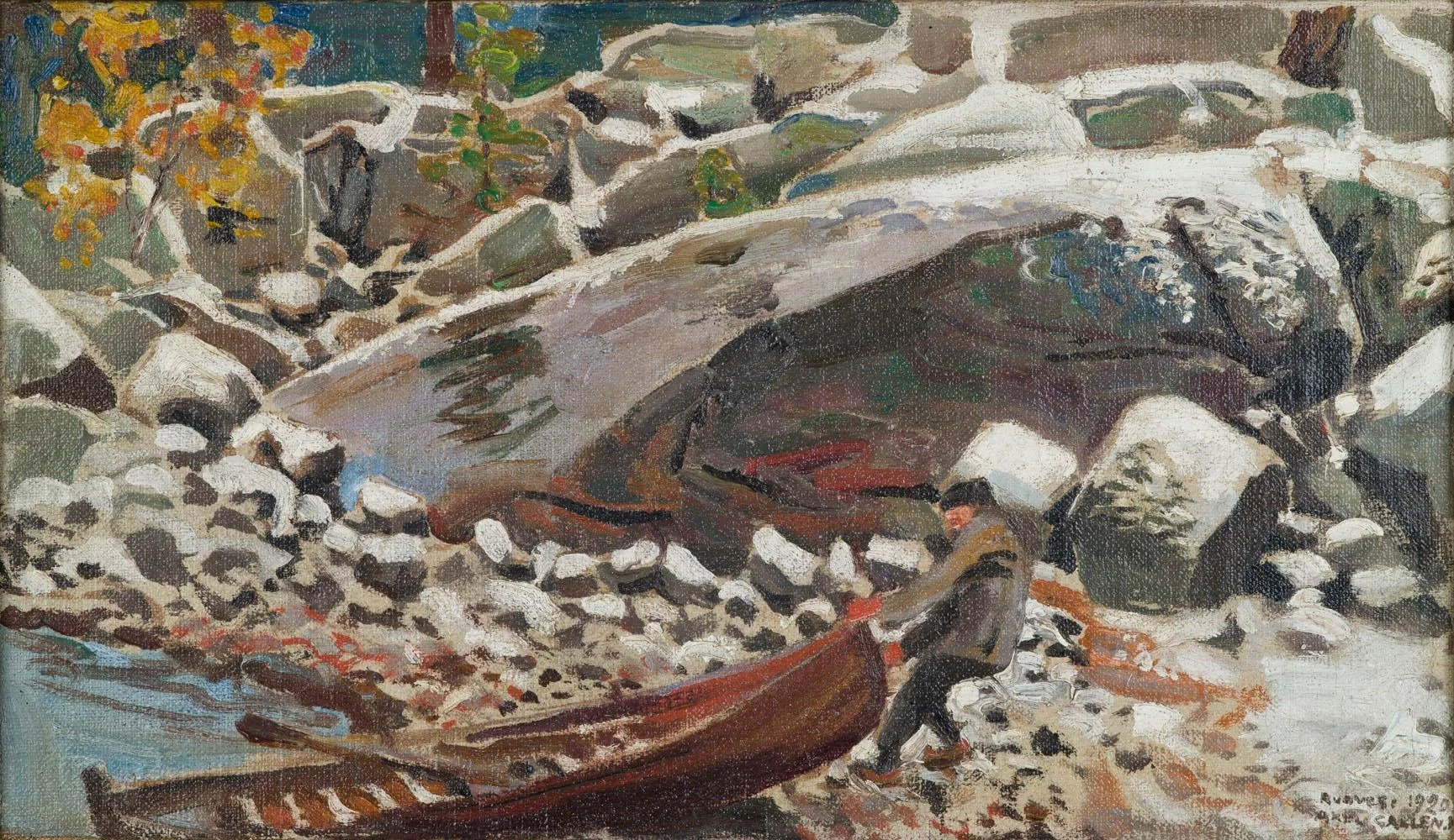 Ensilumi Ruovedellä, detail