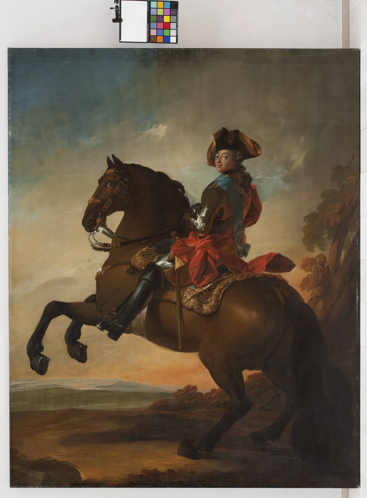 Frederik V on Horseback, detail