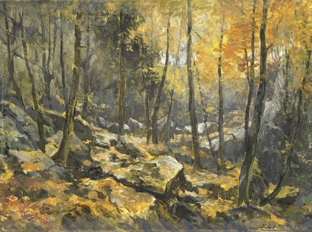 'Felsenmeer', by Egbert Schaap, oil, 1912