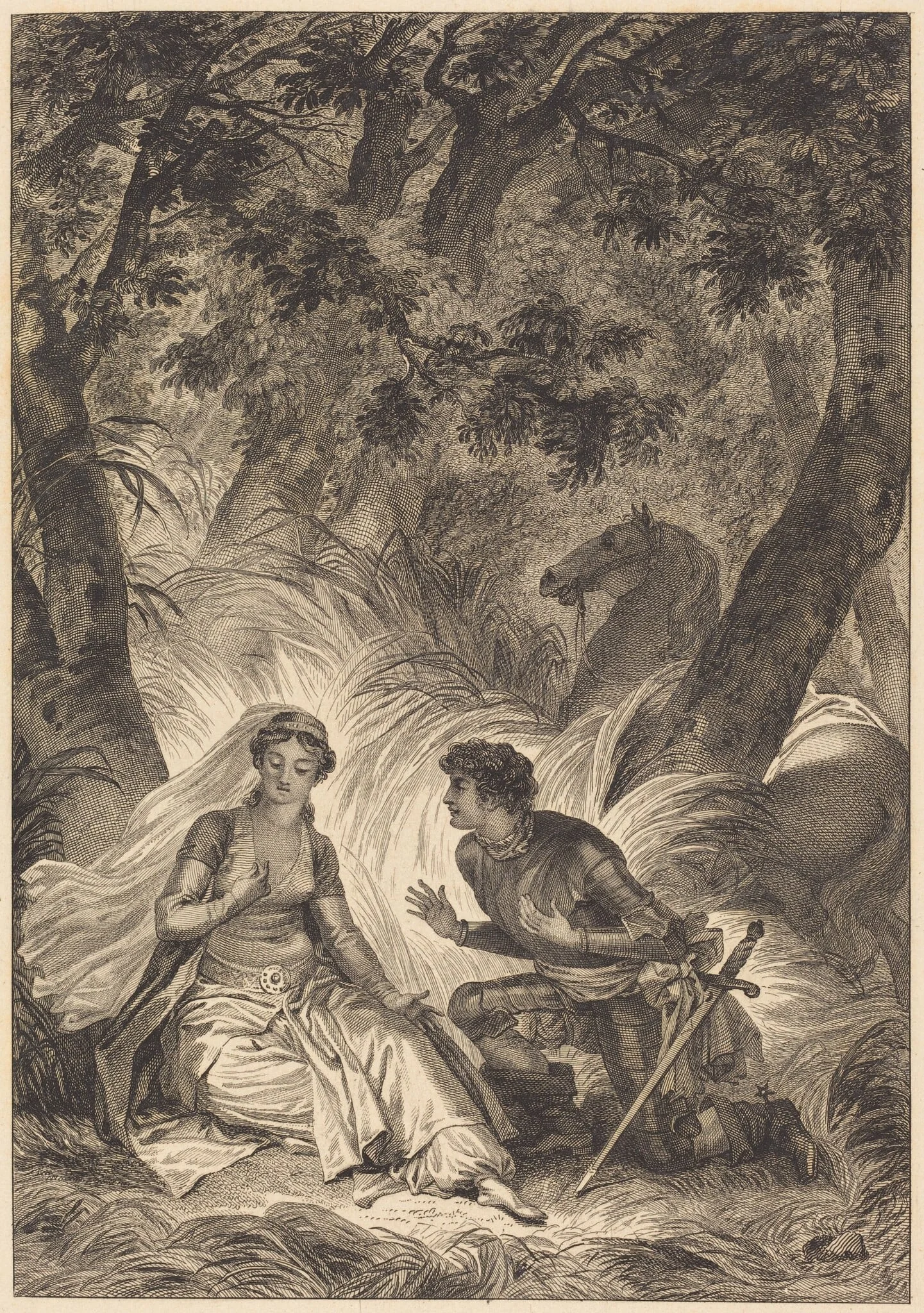 La fiancee du roi de Garbe: La chevalier, detail