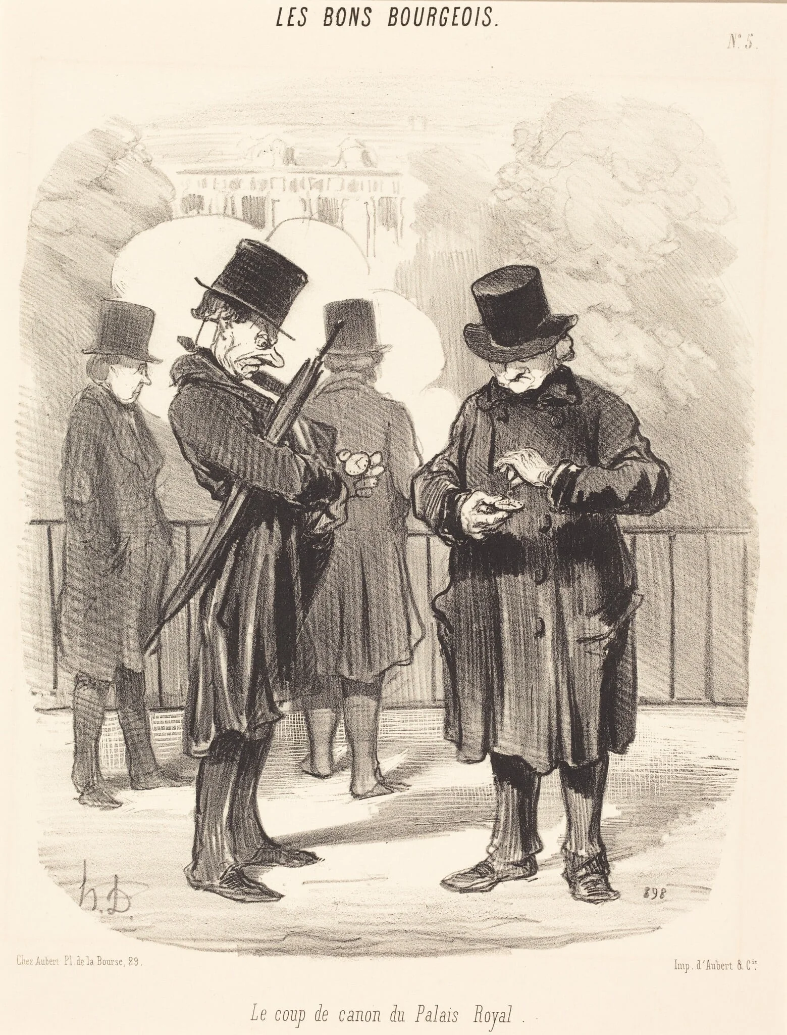 Le Coup de canon du Palais-Royal, detail