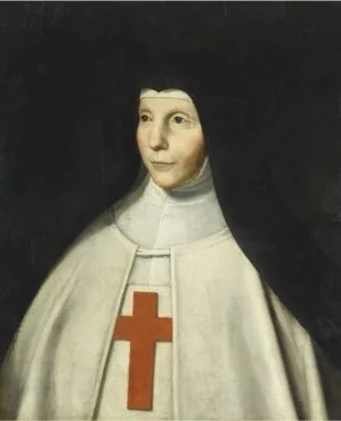 Portrait de la Mère des Anges Suireau, detail