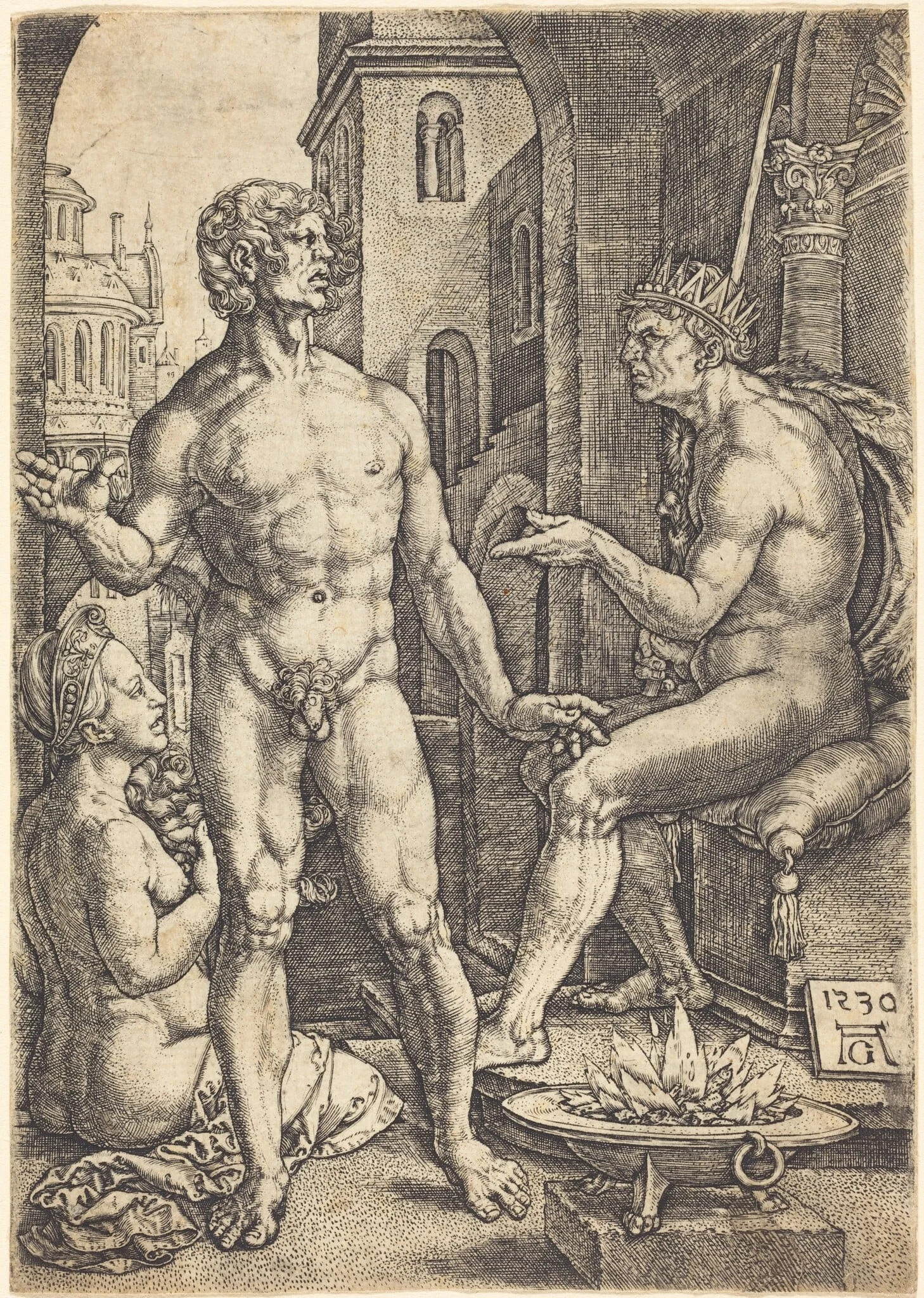 Mucius Scaevola, detail