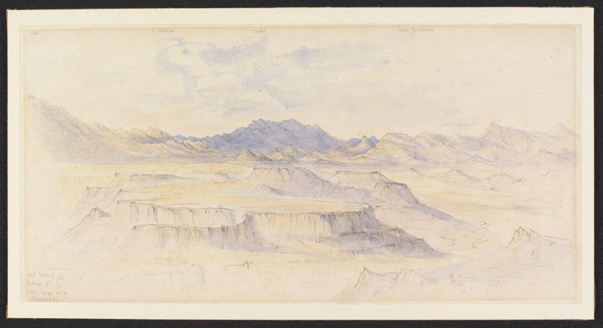 The Sinai Mountains, detail