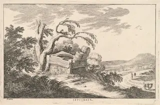 September, by Ludovico Mattioli, ink, 1601