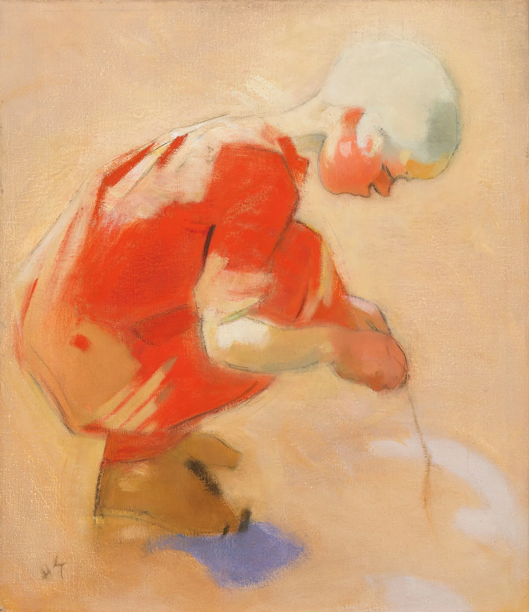 Girl on the Sand, detail