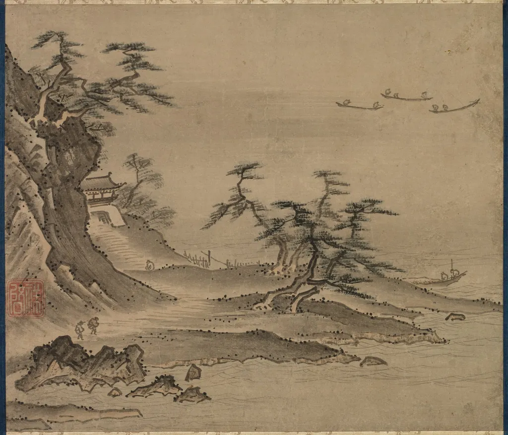 View of Xiao Xiang, by Kenkō Shōkei, unspecified, 1492