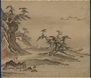 View of Xiao Xiang, by Kenkō Shōkei, unspecified, 1492