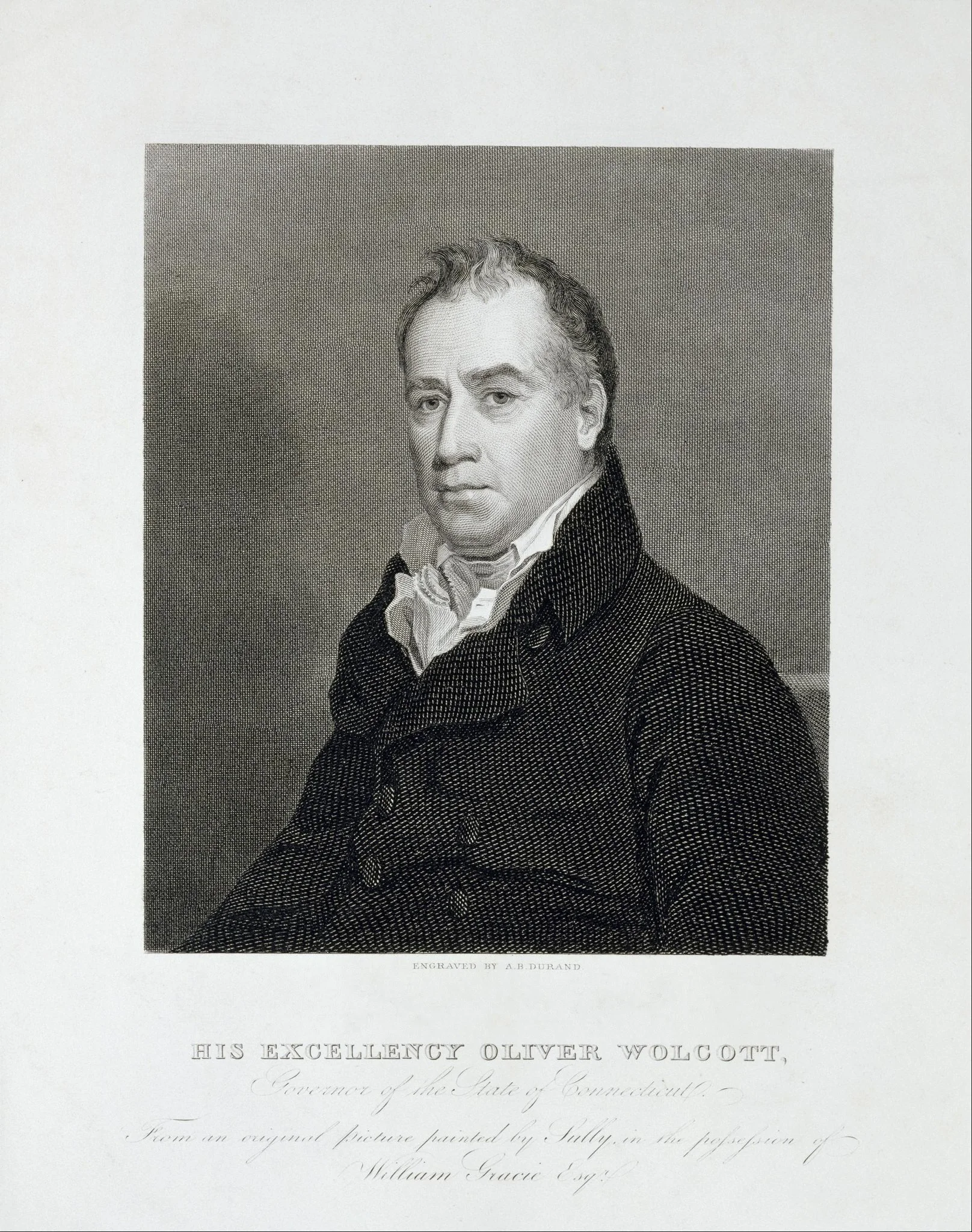 His Excellency Oliver Wolcott, Governor of the State of Connecticutt, detail