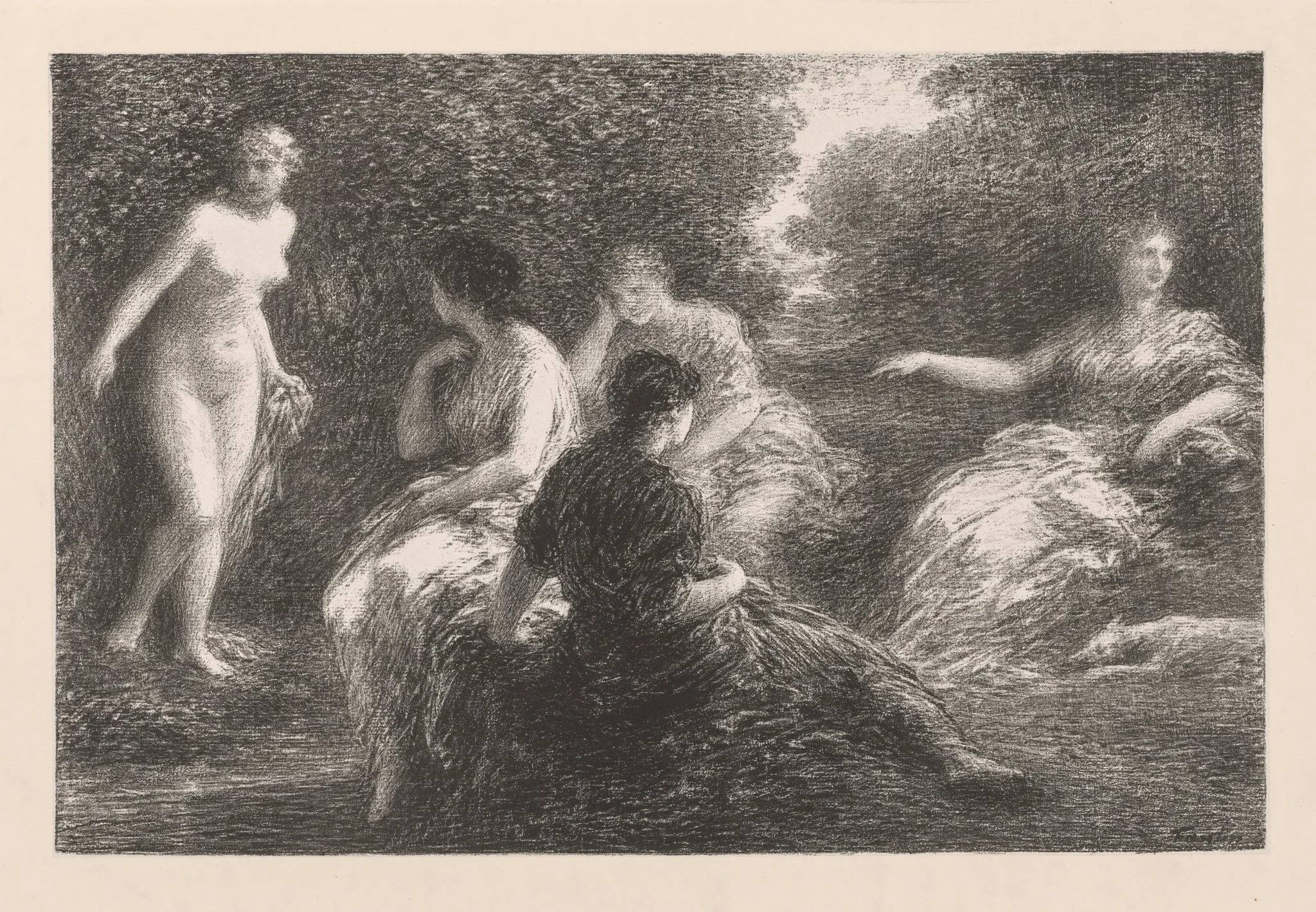 The Bathers, detail