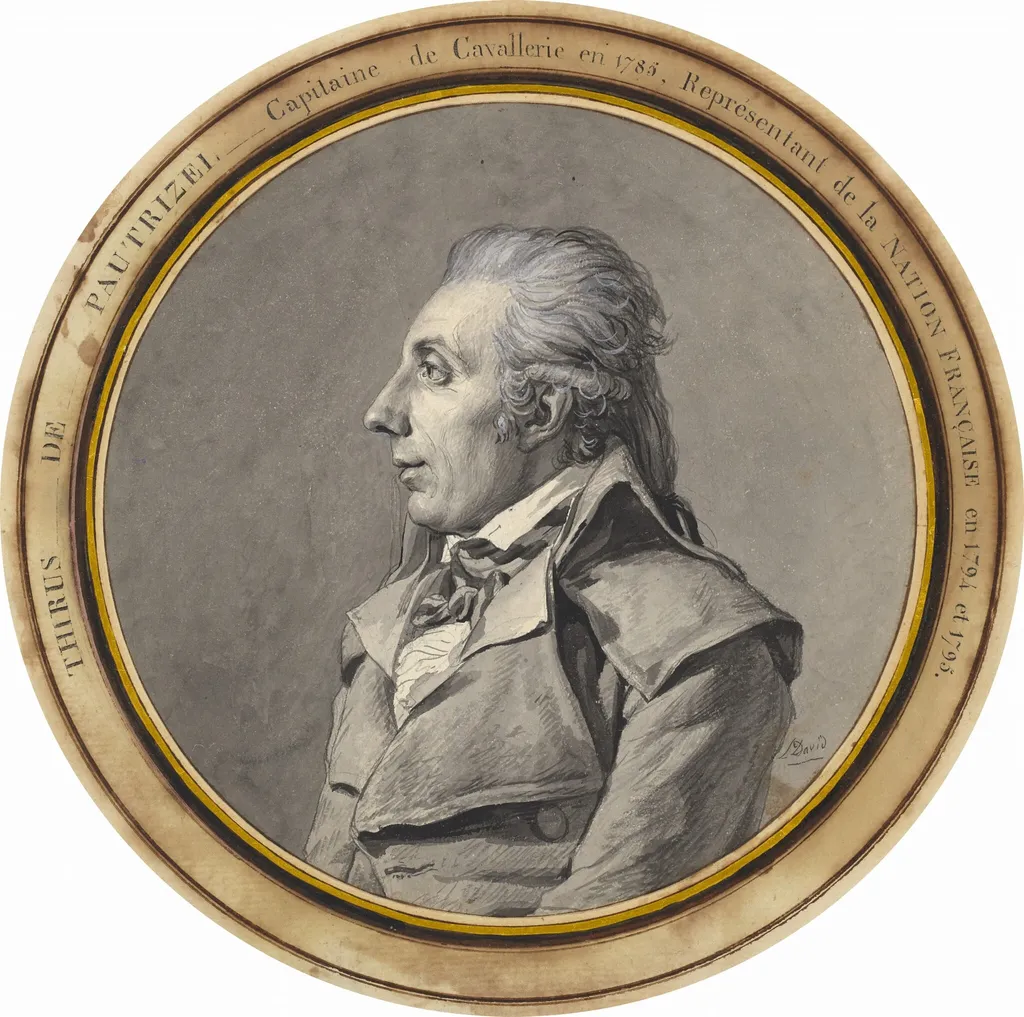 Thirius de Pautrizel, by Jacques-Louis David, ink, 1795