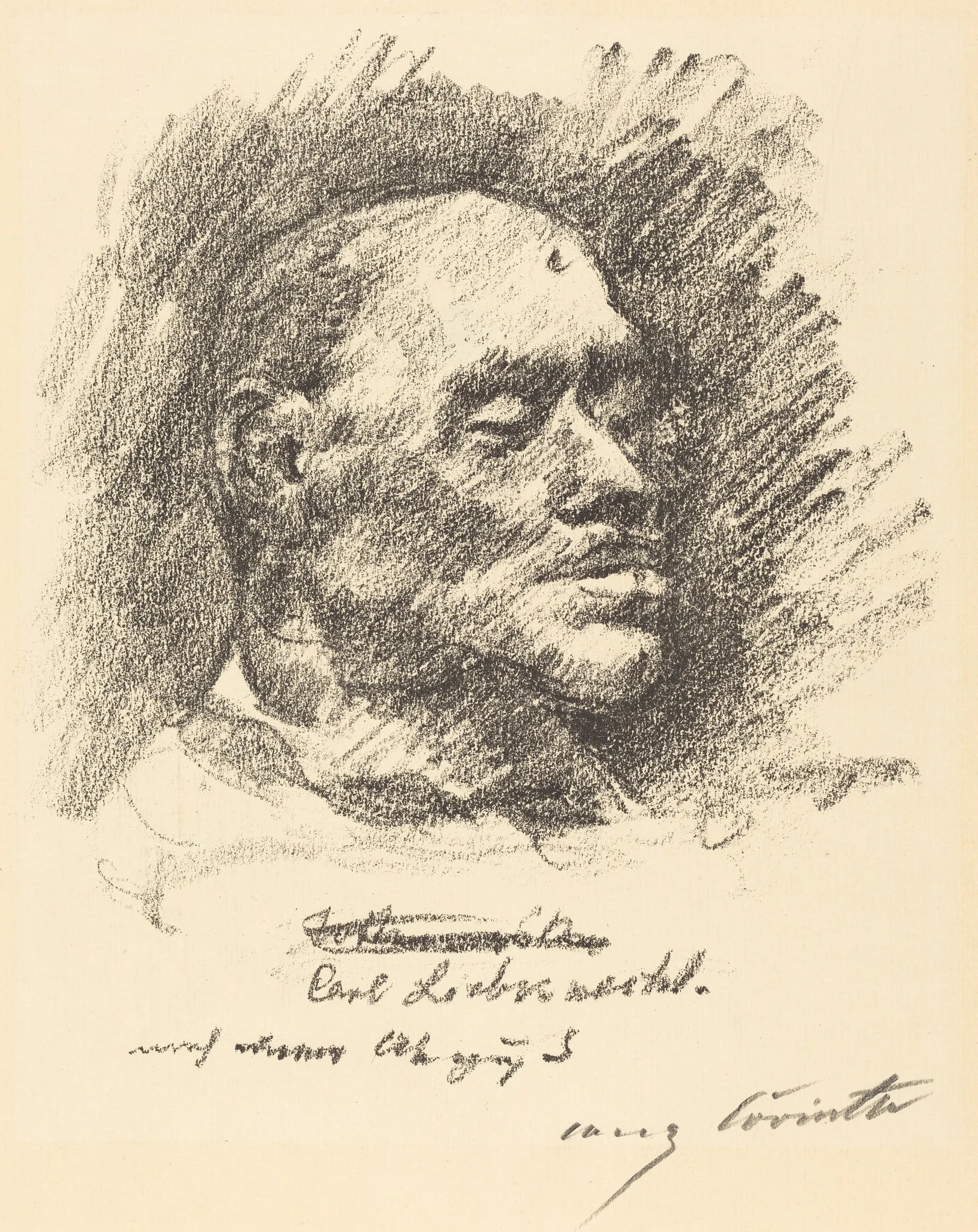 Totenmaske Liebknechts (Liebknecht's Death Mask), detail