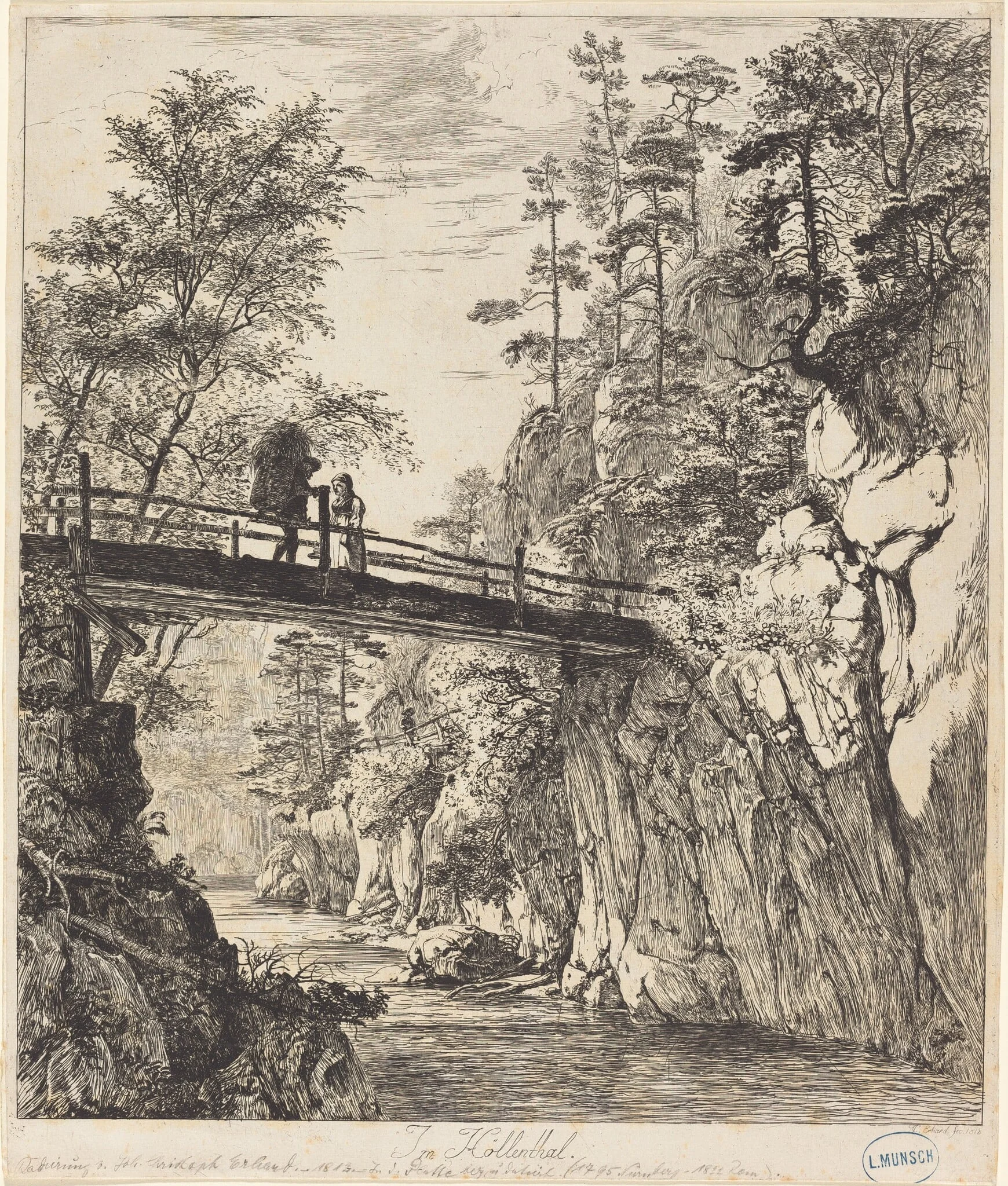 Im Höllenthal (In the Höllen Valley), detail