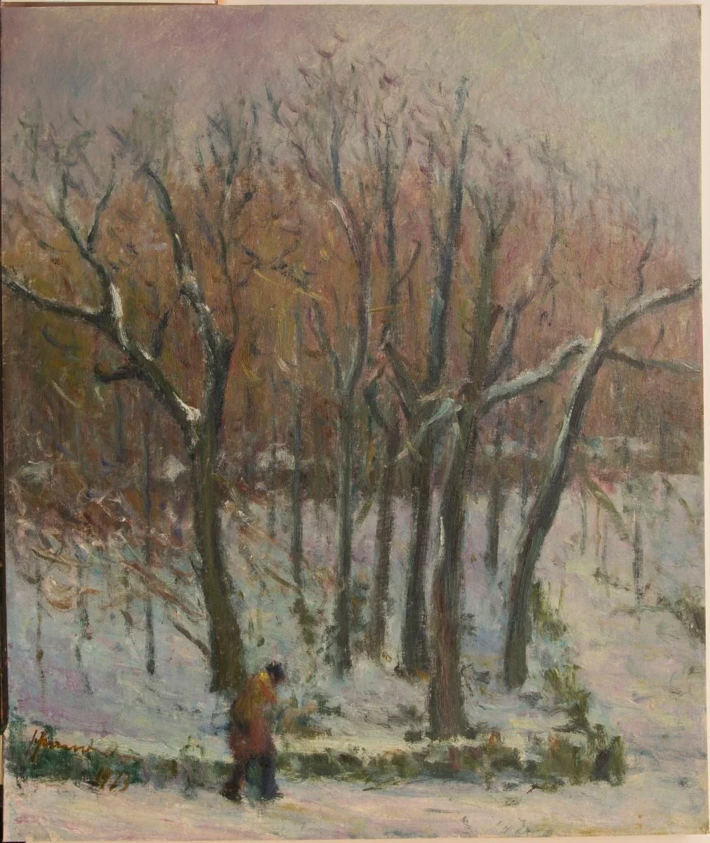 Peisaj de iarnă, detail