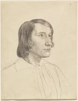 Gustav Heinrich Naeke, by Julius Schnorr von Carolsfeld, graphite, 1820