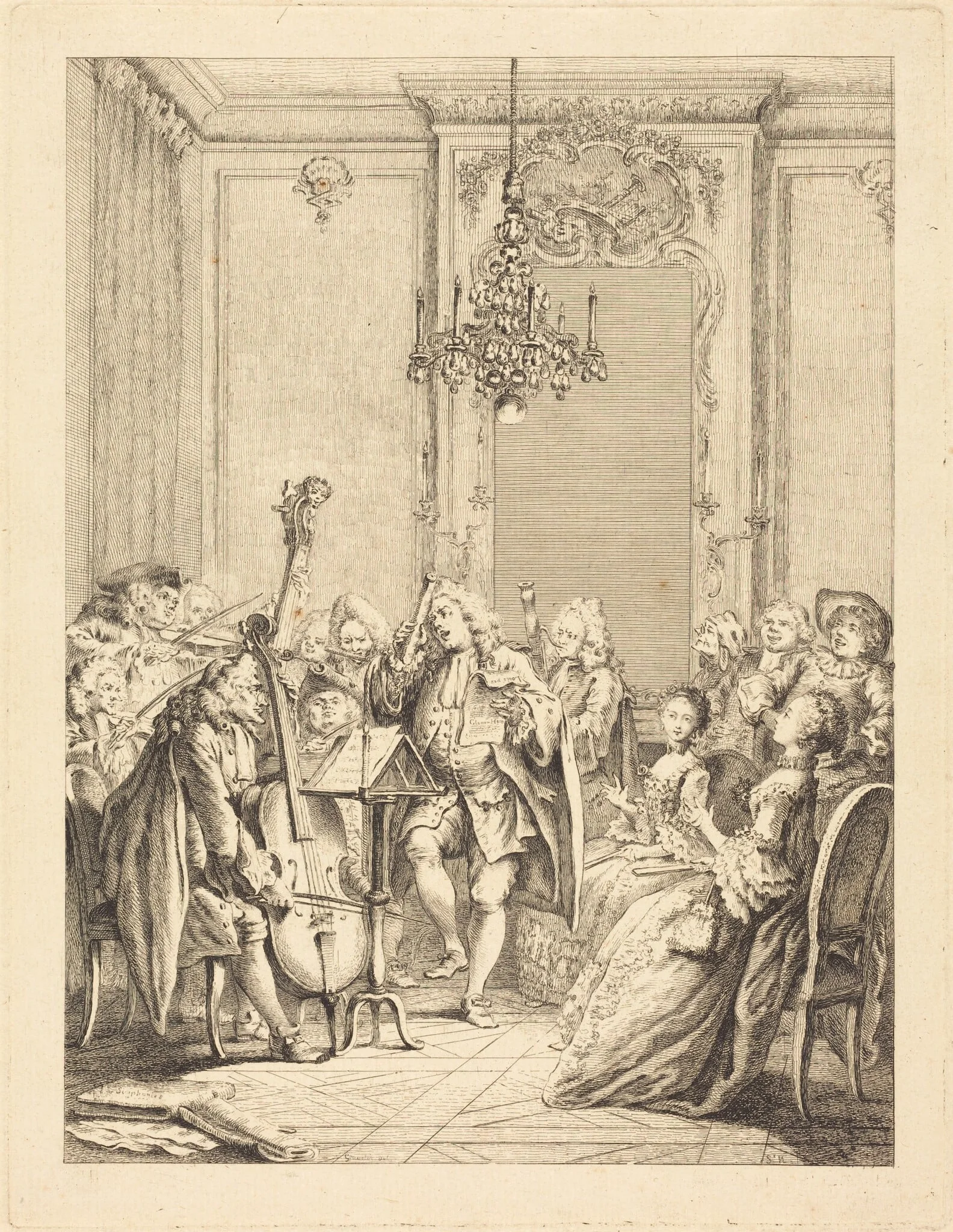 Le concert, detail