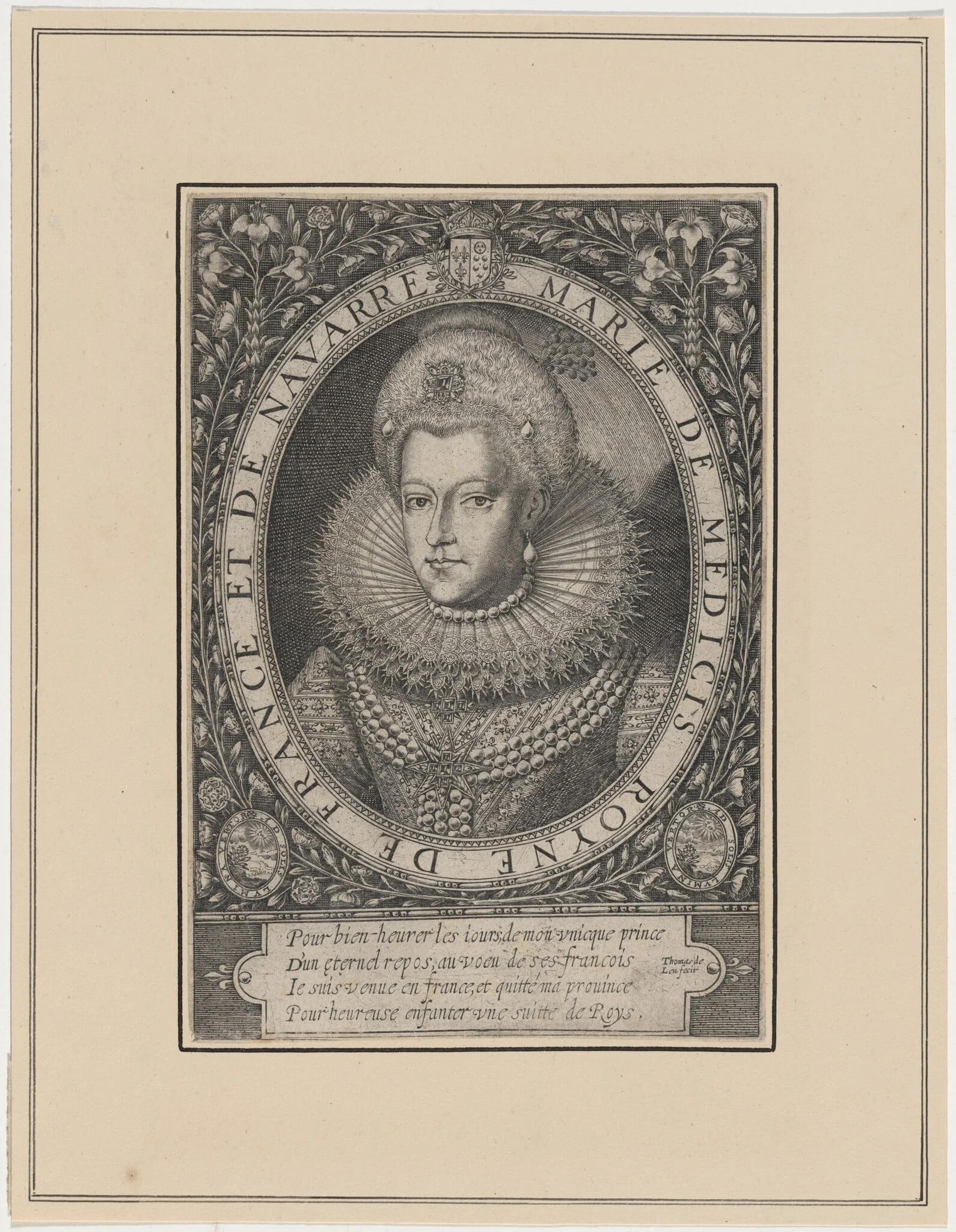 Marie de Medici, Wife of Henry IV of France, detail