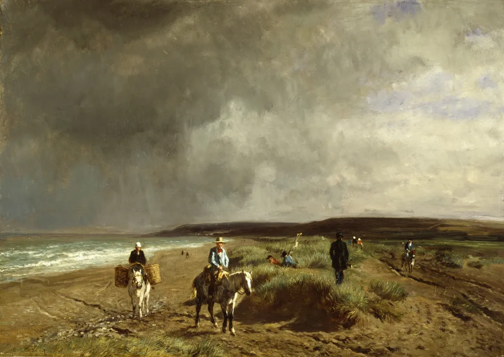 Coast near Villers, by Constant Troyon, oil, 1859