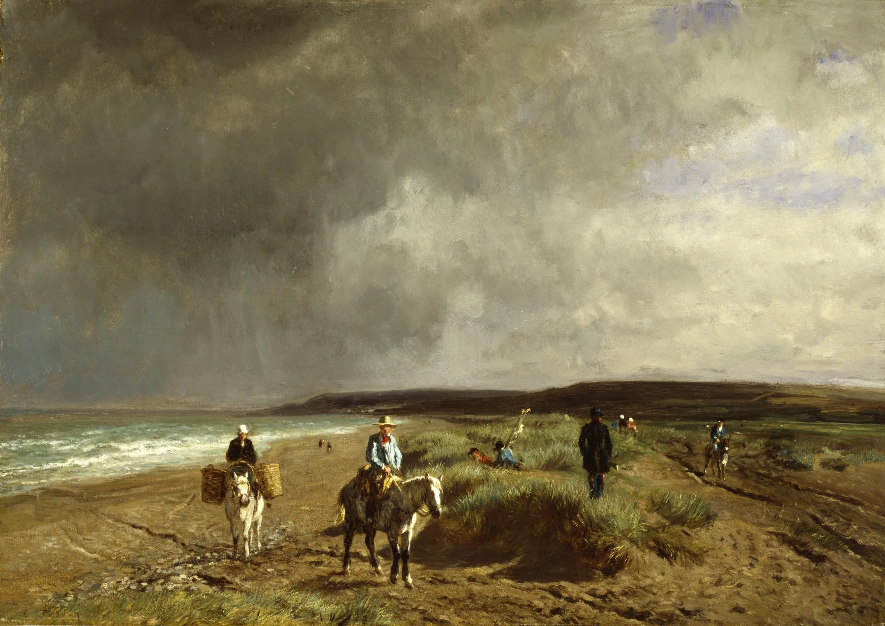 Coast near Villers, detail