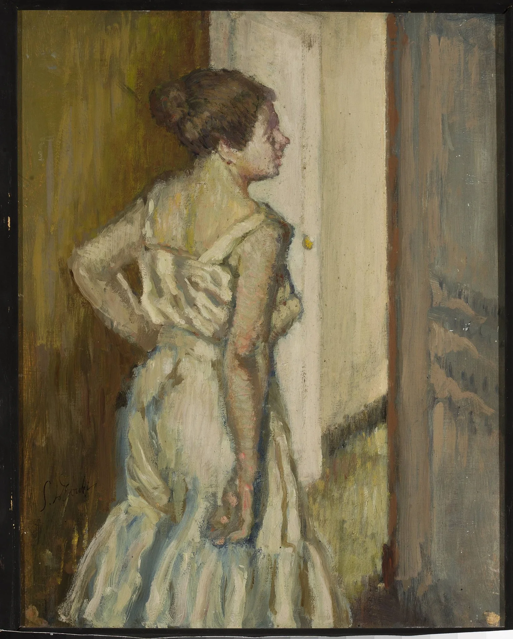 Study of a woman, detail