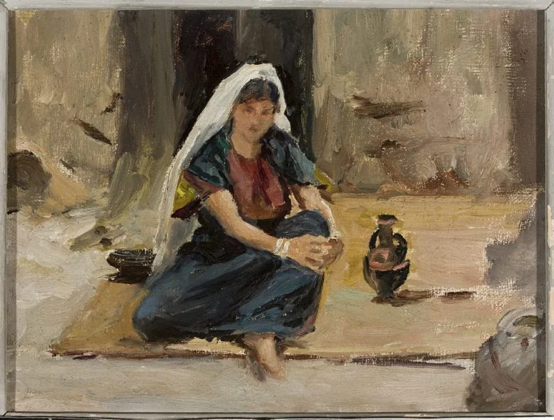 Girl from Jerusalem. From the journey to Palestine, detail