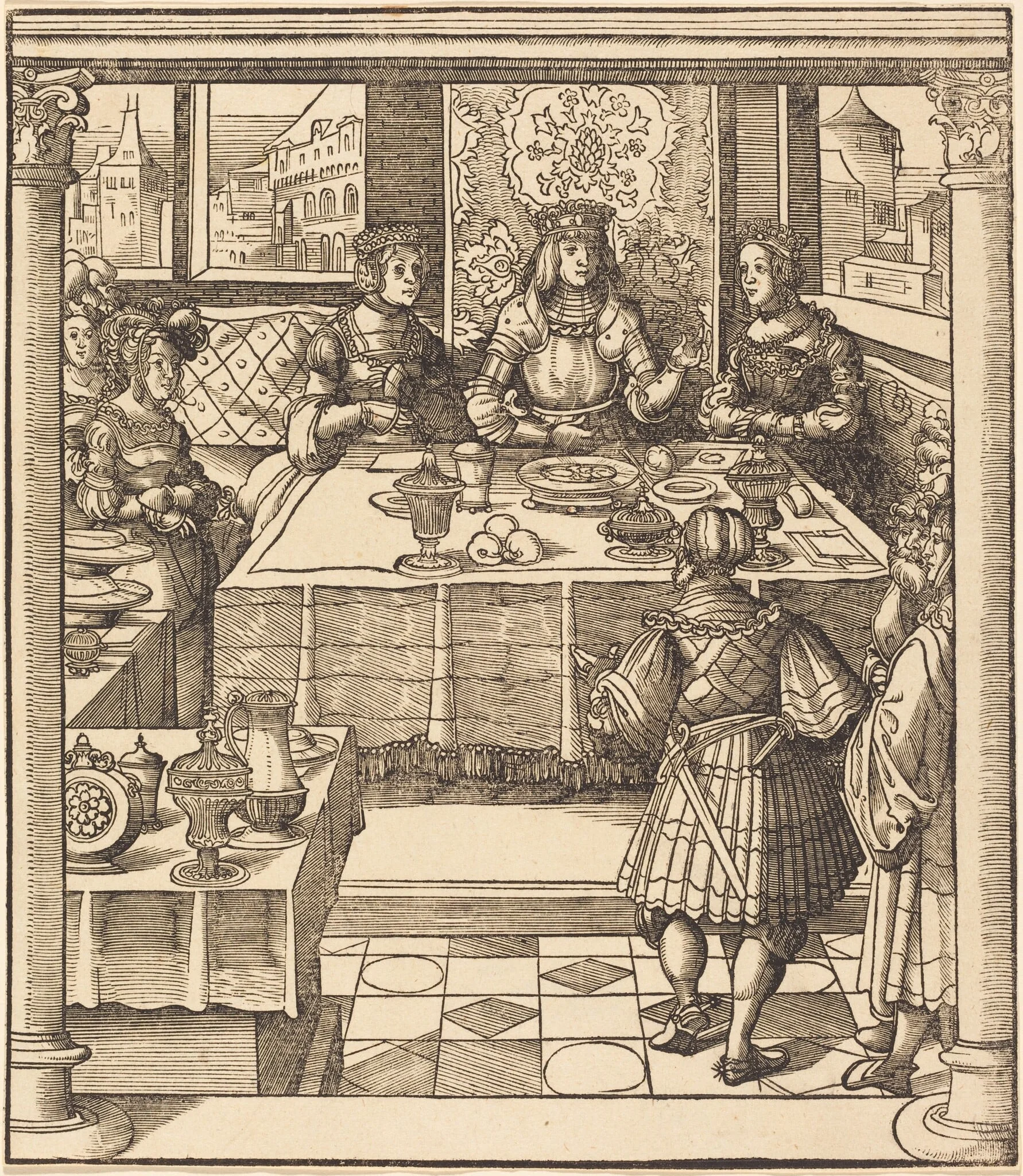 The Young White King between the Queen and Princess of the Feuereisen, detail