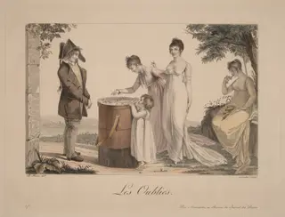 Les oublies, by Nicolas Schencker, ink, 1804