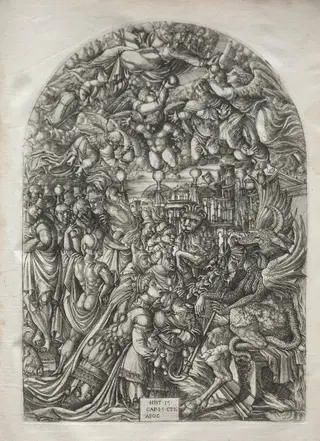 The Apocalypse:  The Woman Clothed with the Sun, by Jean Duvet, 1551