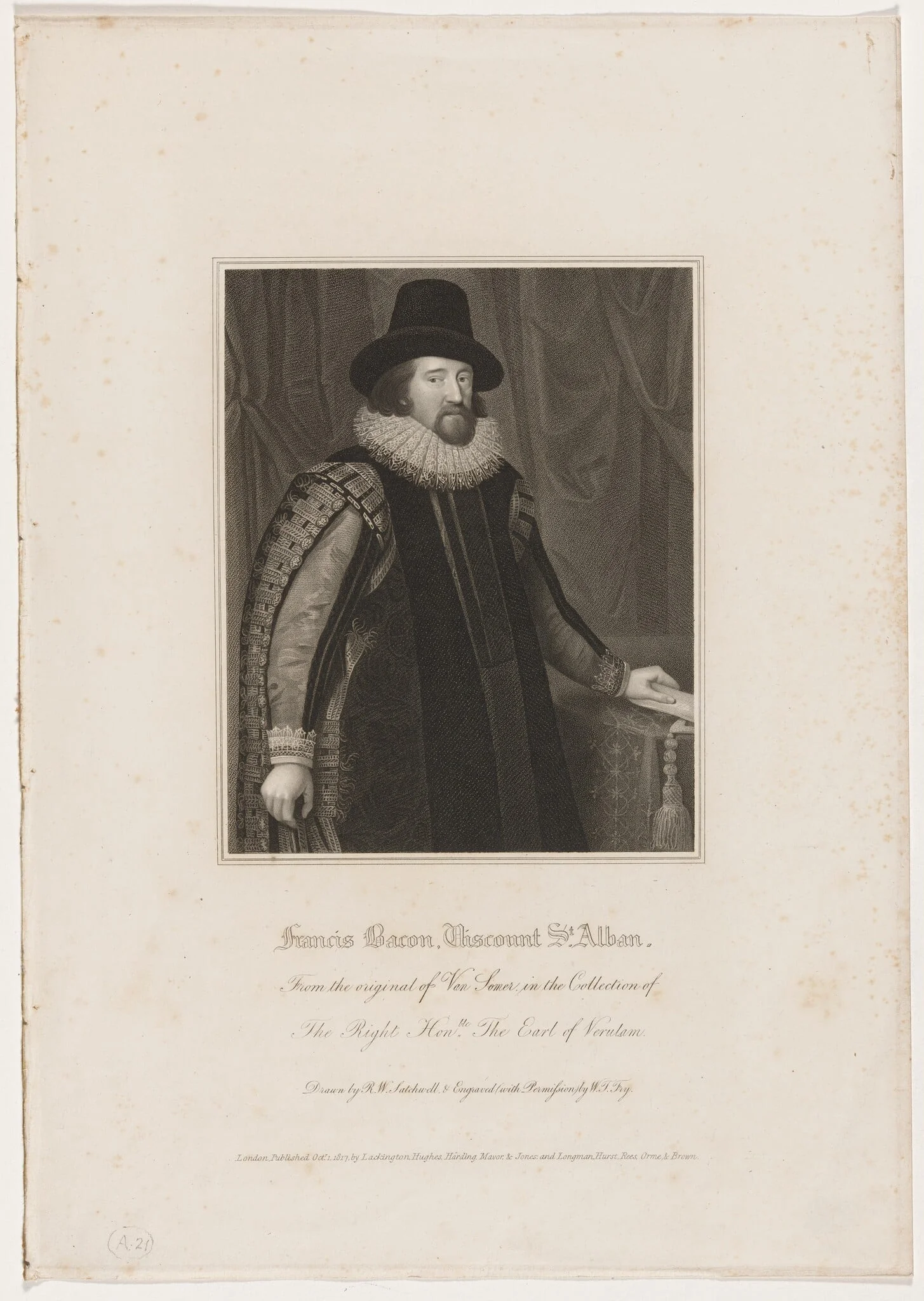 Francis Bacon, Viscount Saint Albans, detail