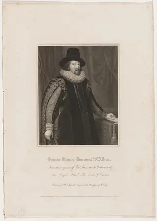 Francis Bacon, Viscount Saint Albans, by William Thomas Fry, 1816