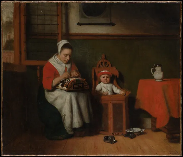The Lacemaker, a single figure given over completely to the work in her hands.