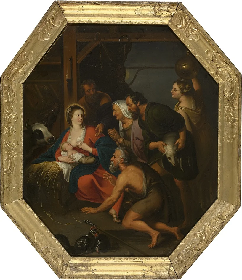 Adoration of the shephards, detail