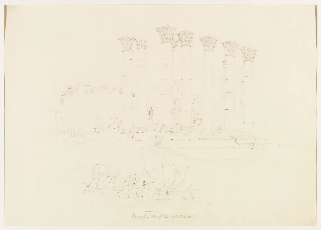 Grand Temple Gerasa, by William J. Tipping, 1842